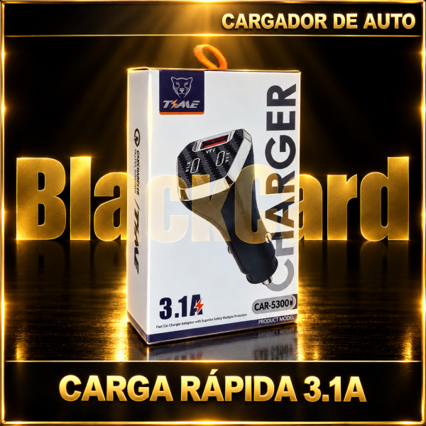 CARGADOR DE AUTO CARGA RÁPIDA 3.1A