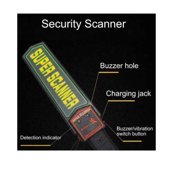 DETECTOR METAL SCANNER PORTÁTIL PARA SEGURIDAD - Imagen 4