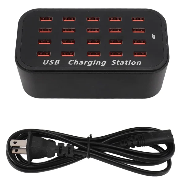 ESTACIÓN DE CARGA USB CARGA RÁPIDA CON 20 PUERTOS - Imagen 2