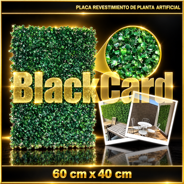 PLACA REVESTIMIENTO DE PLANTA ARTIFICIAL - 60x40cm