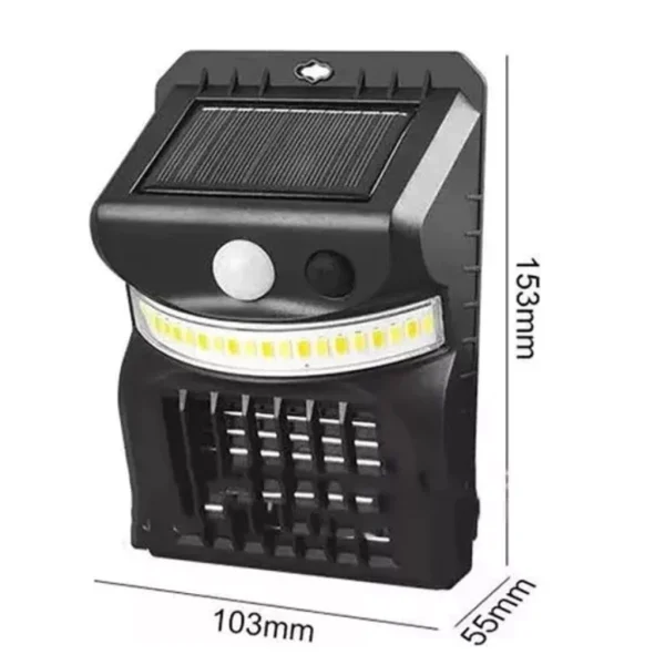 REFLECTOR SOLAR + REPELENTE MOSQUITO + ULTRAVIOLETA + LUZ LED + SENSOR MOVIMIENTO - Imagen 3