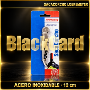SACACORCHO DOBLE IMPULSO ACERO INOXIDABLE 12CM LOEKEMEYER