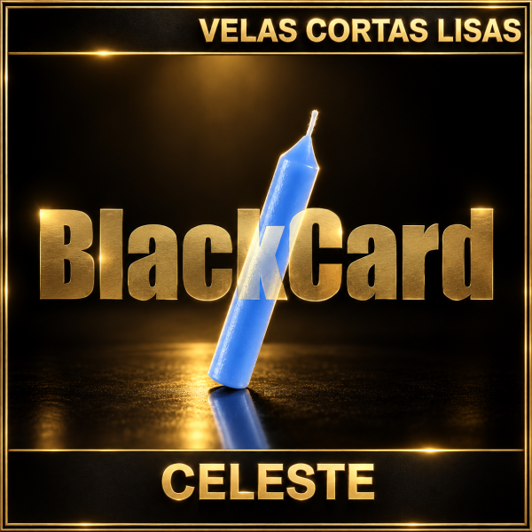 VELAS CORTAS LISAS - CELESTE