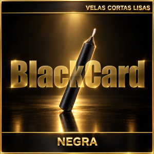 VELAS CORTAS LISAS - NEGRA