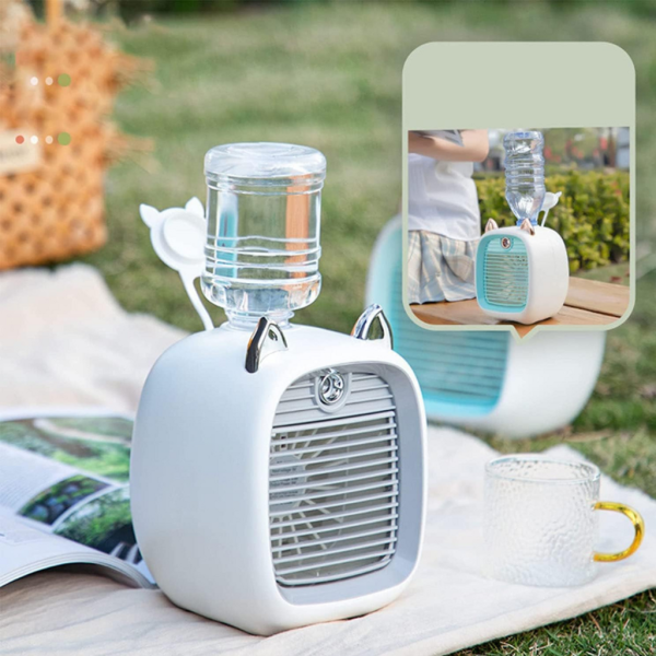 VENTILADOR PORTATIL CON HUMIDIFICADOR AIRE FRIO