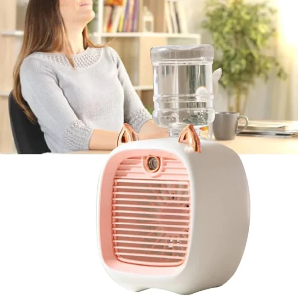 VENTILADOR PORTATIL CON HUMIDIFICADOR AIRE FRIO - Imagen 2