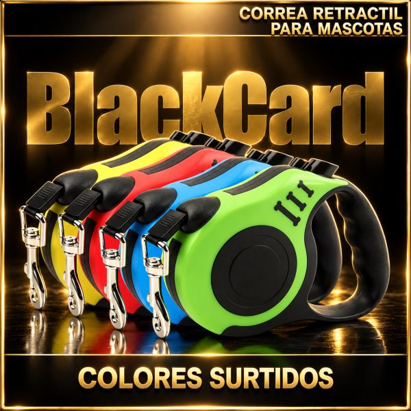 CORREA EXTENSIBLE 3MTS RETRÁCTIL PARA PERROS HASTA 12KGS