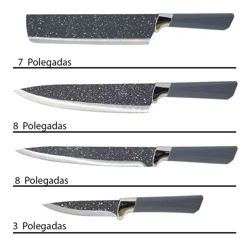 SET DE 6 PIEZAS DE CUCHILLOS PROFESIONALES - Imagen 3