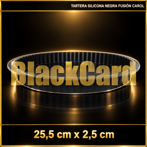 TARTERA SILICONA NEGRA FUSION 25.5X2.5CM CAROL