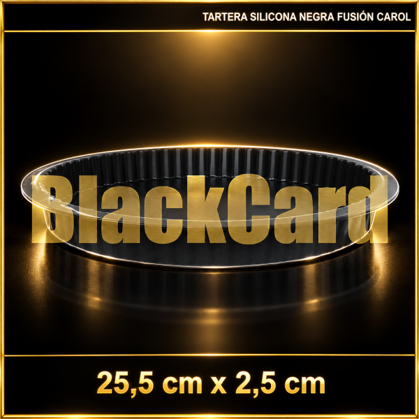 TARTERA SILICONA NEGRA FUSION 25.5X2.5CM CAROL