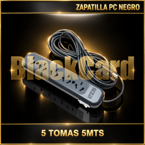 ZAPATILLA PC 5 TOMAS 5 MTS NEGRO (ELECPR009)