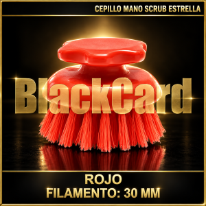 CEPILLO MANO SCRUB ESTRELLA ROJO
