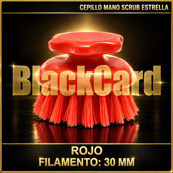CEPILLO MANO SCRUB ESTRELLA ROJO