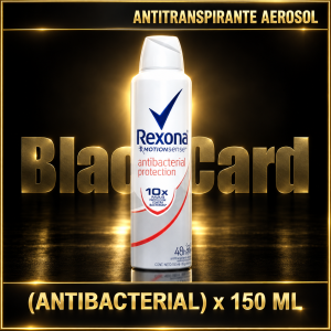 DESODORANTE ANT. AER. REXONA (ANTIBACTERIAL) x 150 ml