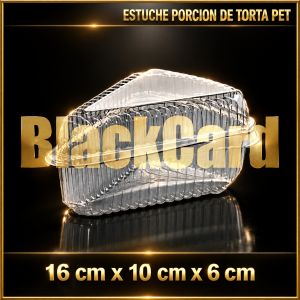 ESTUCHE PORCION DE TORTA PET (16 x 10 x 6)