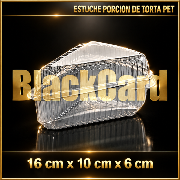 ESTUCHE PORCION DE TORTA PET (16 x 10 x 6)