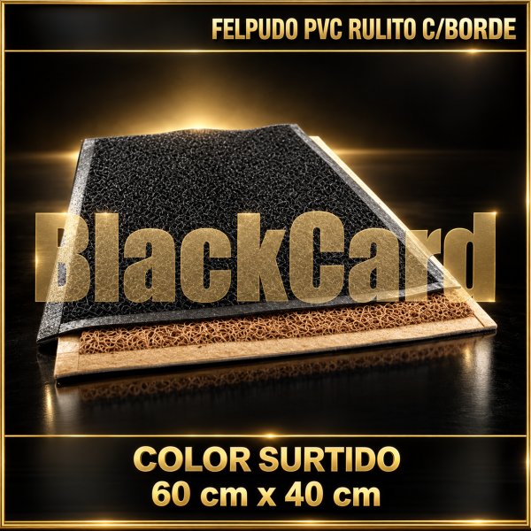 FELPUDO PVC RULITO C/BORDE