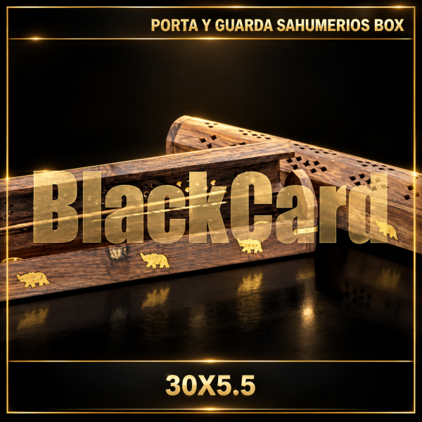 PORTA Y GUARDA SAHUMERIOS BOX 30X5.5