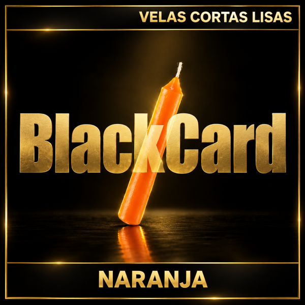 VELA CORTA LISA - NARANJA