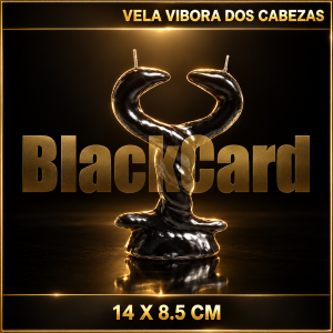 VELA VIBORA DOS CABEZAS 14 X 8.5 CM