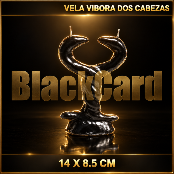 VELA VIBORA DOS CABEZAS 14 X 8.5 CM