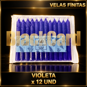 VELAS FINITAS X 12 UND - VIOLETA