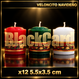 VELONCITO NAVIDEÑO x12 5.5x3.5 cm