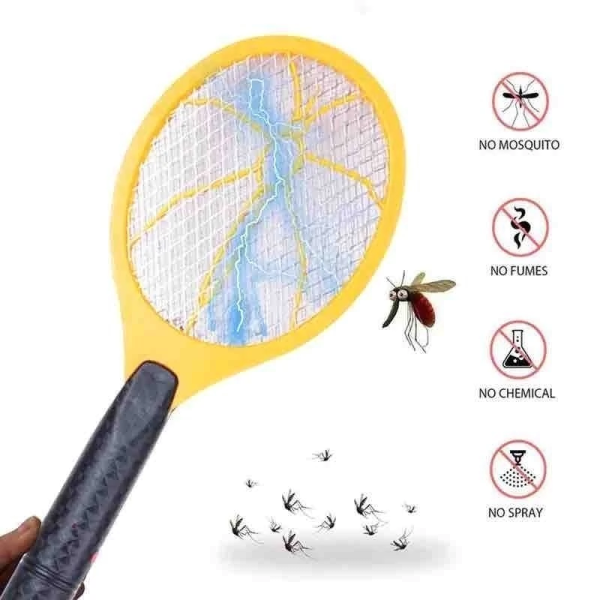 RAQUETA MATA MOSQUITOS RECARGABLE CON LINTERNA - Imagen 4