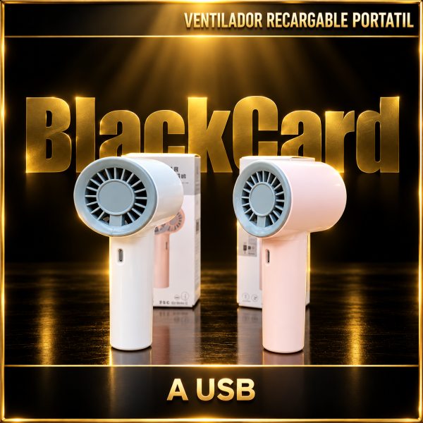 VENTILADOR RECARGABLE PORTATIL A USB