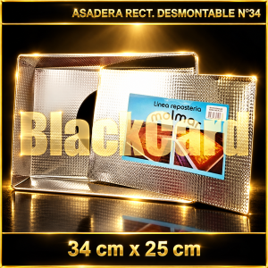 ASADERA RECTANGULAR DESMONTABLE Nº34 (34X25CM)