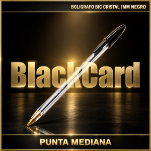 BOLIGRAFO BIC CRISTAL 1MM NEGRO
