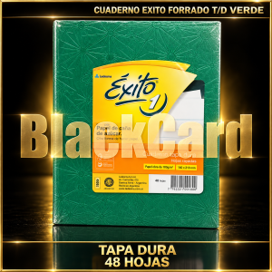 CUADERNO EXITO E1 FORRADO UNIV T/D 48H VERDE