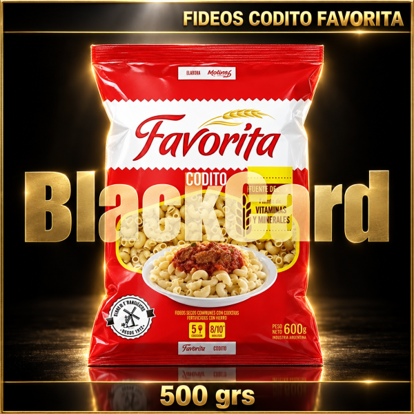 FIDEOS CODITO x 500 GRS FAVORITA
