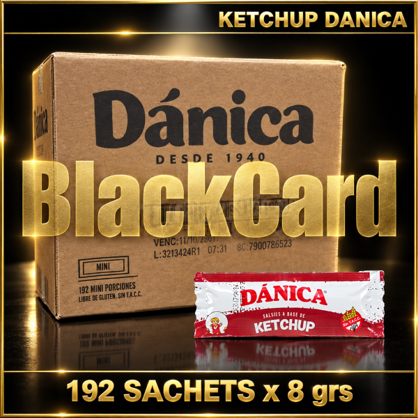 KETCHUP "DANICA" 8gr P/192 UNIDADES