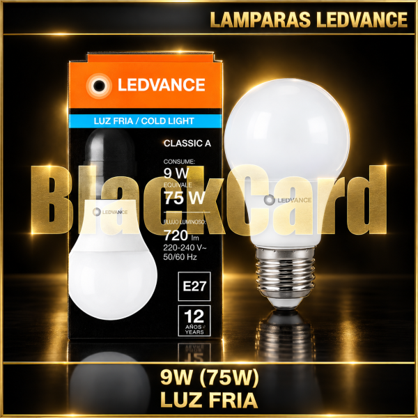 LAMPARAS LEDLEDVANCE 9W (75W) (LUZ FRIA)