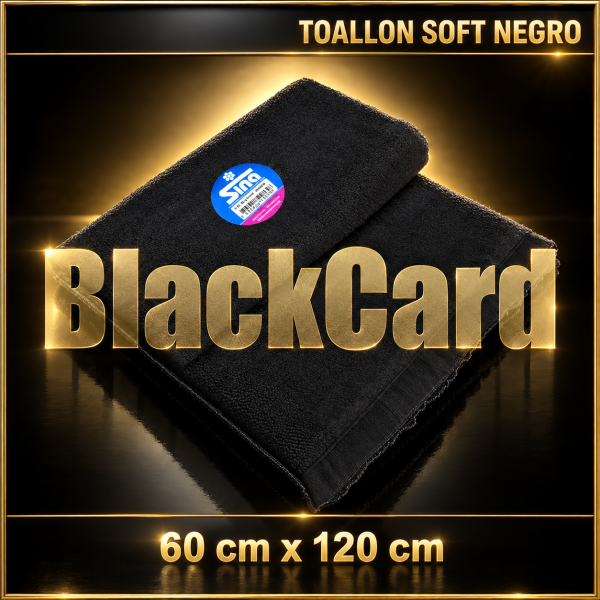 TOALLON SOFT NEGRO SINA