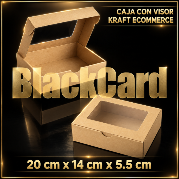 CAJA CON VISOR KRAFT ECOMMERCE (20 x 5,5 x 14 cm)