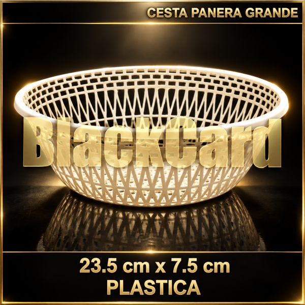 CESTA PANERA GRANDE PROFUNDA PLASTICA 23.5X7.5CM