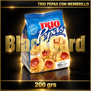 GALLETITAS TRIO PEPAS CON MEMBRILLO x 200 Grs