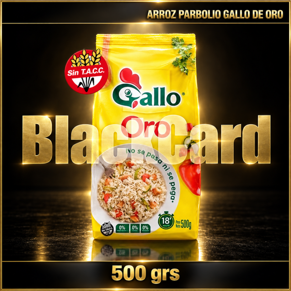 ARROZ PARBOIL "GALLO ORO" BOLSA x 500 GRS