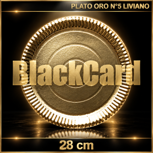 PLATO ORO N°5 LIVIANO RED. (28 cm)