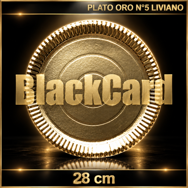 PLATO ORO N°5 LIVIANO RED. (28 cm)