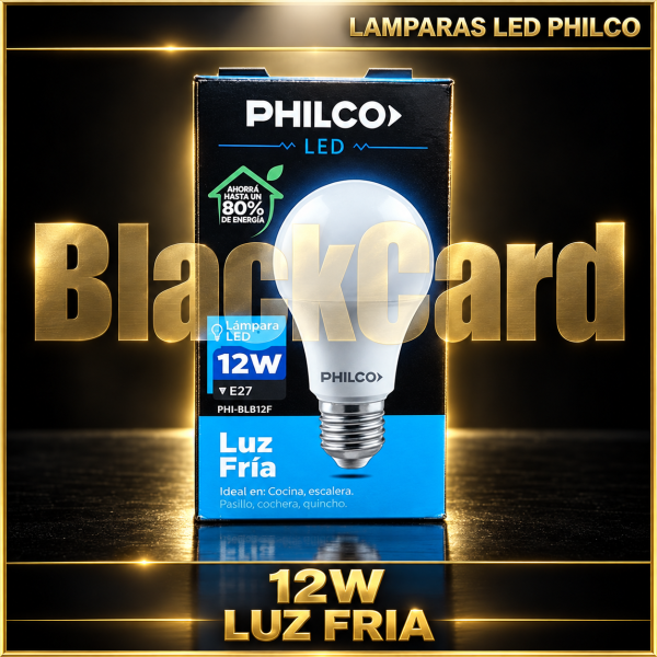 LAMPARAS LED PHILCO 12W (LUZ FRIA)