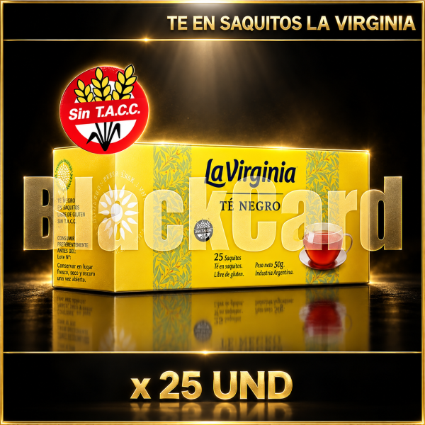 TE EN SAQUITOS LA VIRGINIA x 25 UND