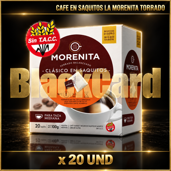CAFE EN SAQUITOS LA MORENITA TORRADO x 20 UND