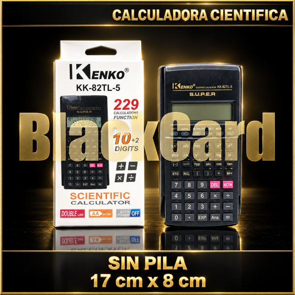 CALCULADORA CIENTIFICA 17X8CM SIN PILA (65)