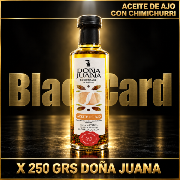 ACEITE DE AJO CON CHIMICHURRI X 250 CC DOÑA JUANA