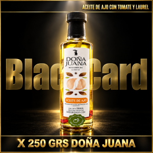 ACEITE DE AJO CON LAUREL Y TOMATE X 250 CC DOÑA JUANA