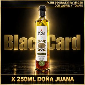 ACEITE DE OLIVA EXTRA VIRGEN CON LAUREL Y TOMATE X 250 CC DOÑA JUANA