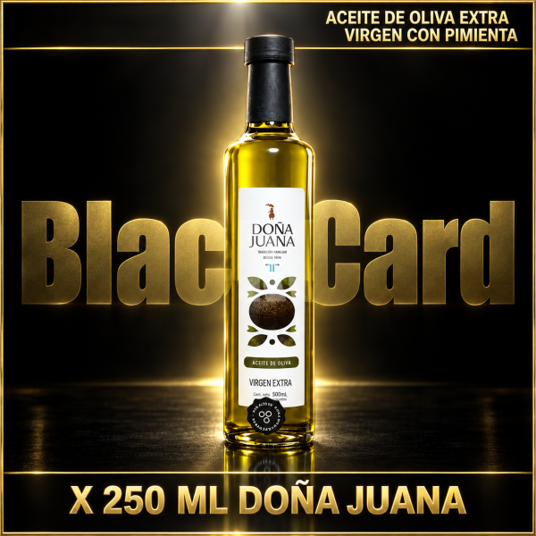 ACEITE DE OLIVA EXTRA VIRGEN CON PIMIENTA X 250 CC DOÑA JUANA